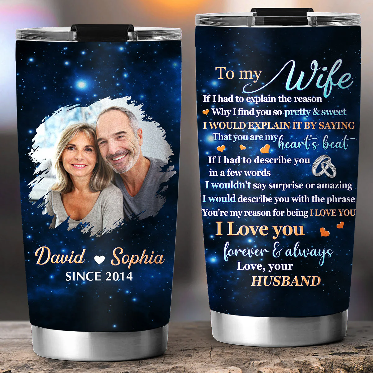 You Are Mine - Personalized Custom Tumbler - Image 5