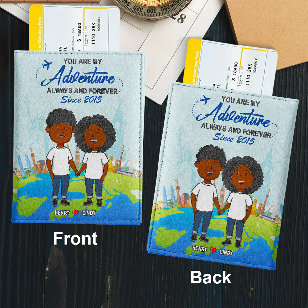You Are My Adventure - Personalized Custom Passport Cover - Image 4