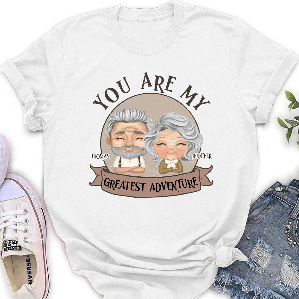 You Are My Adventure - Personalized Custom Women's T-shirt - Image 2