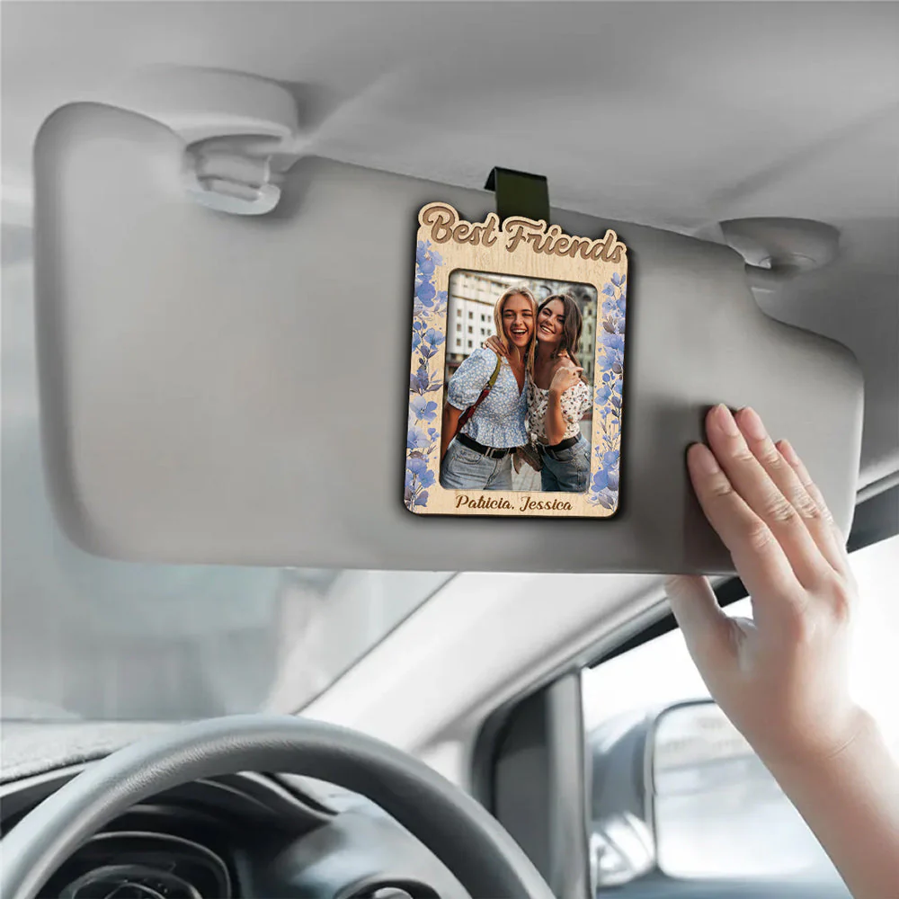 You Are My Bestie - Personalized Custom Car Visor Clip - Image 4