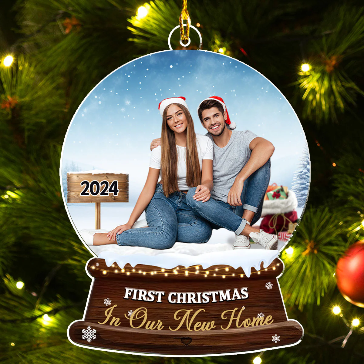 You Are My Christmas Wish - Personalized Custom Acrylic Ornament - Image 4