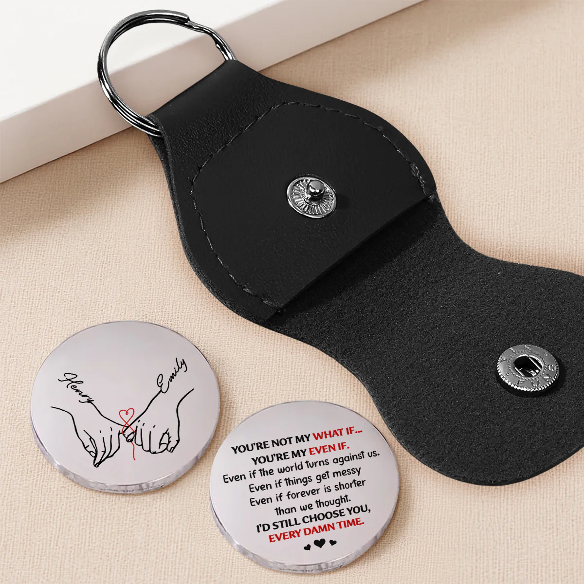 You Are My Even If - Personalized Custom Pocket Hug - Image 2