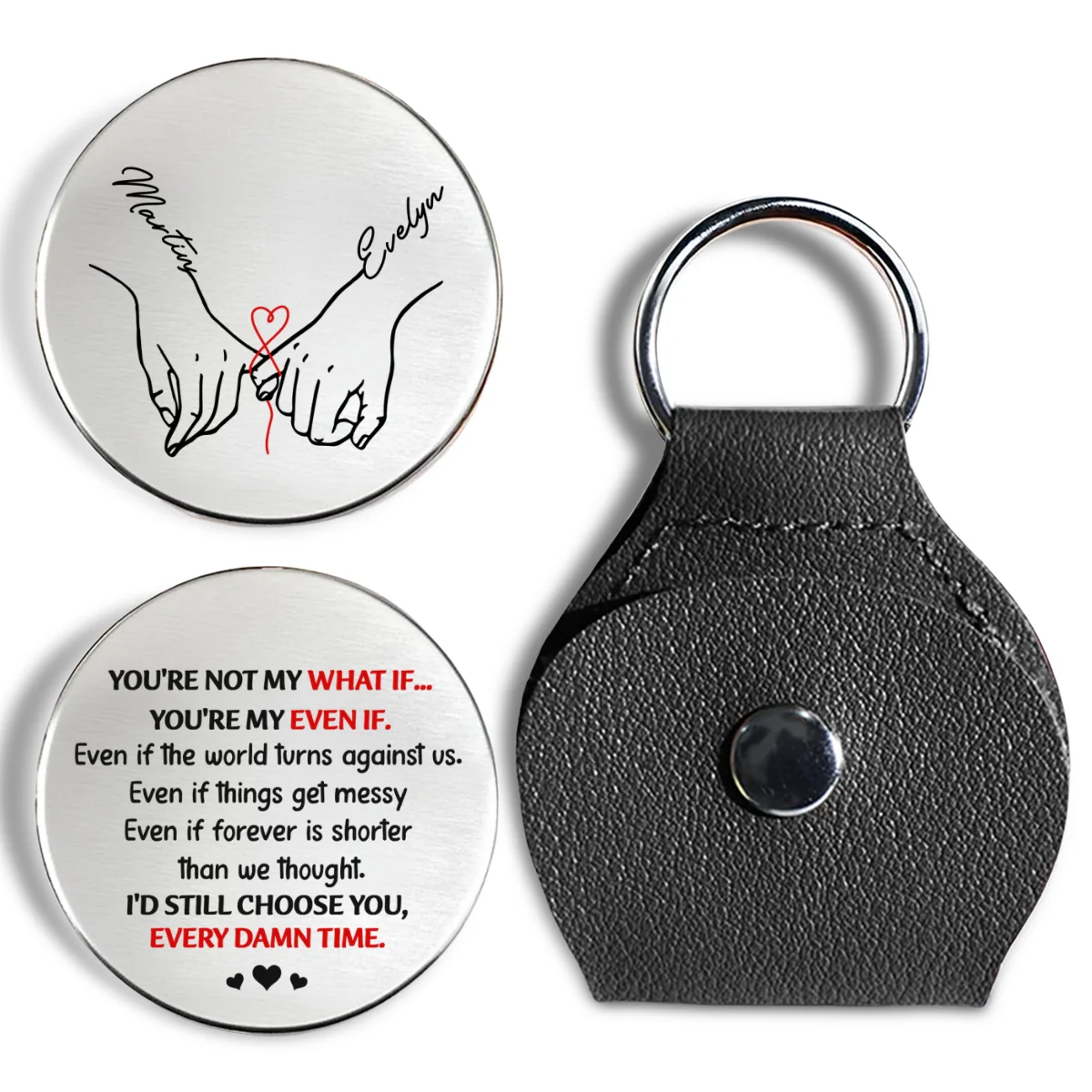 You Are My Even If - Personalized Custom Pocket Hug - Image 6