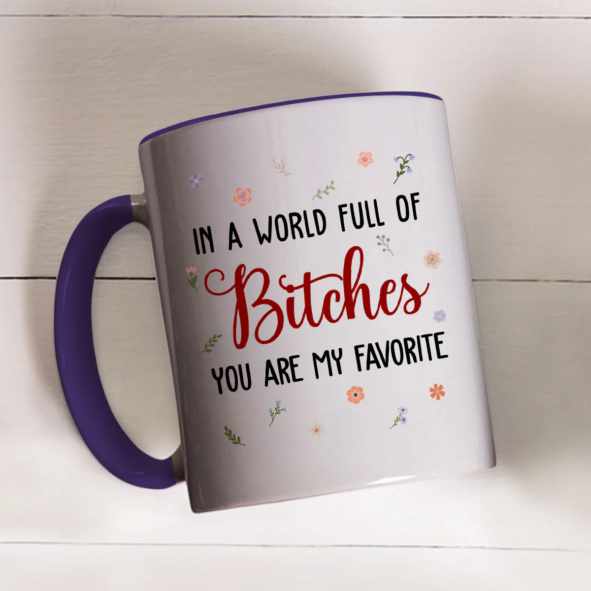 You Are My Favorite Bestie - Personalized Custom Accent Mug - Image 4