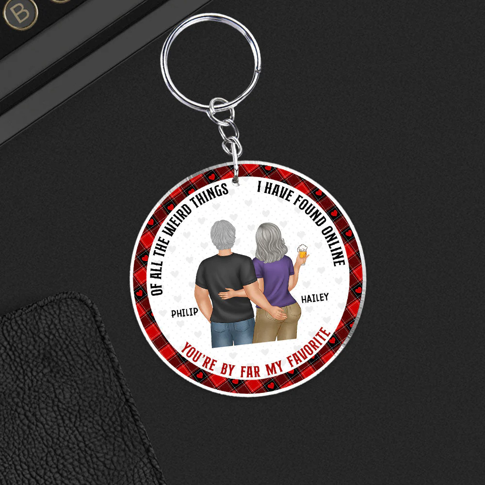 You Are My Favorite - Personalized Custom Acrylic Keychain - Image 2