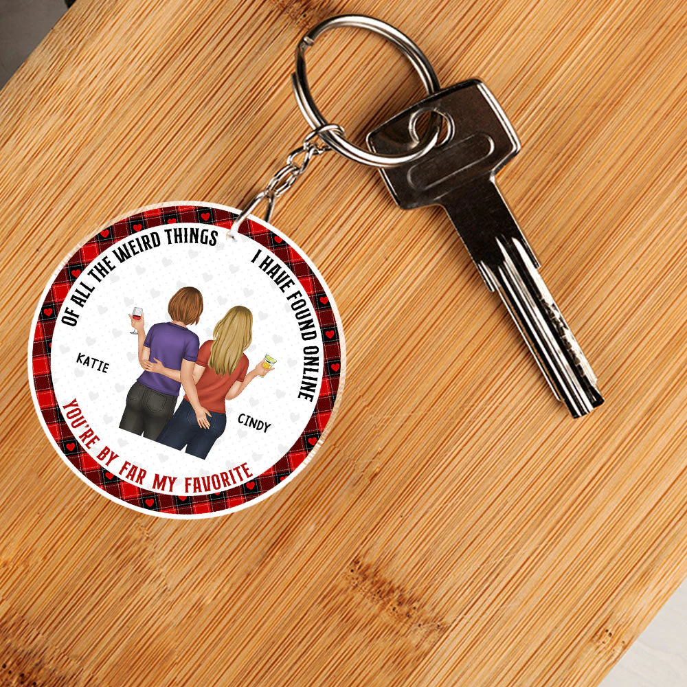 You Are My Favorite - Personalized Custom Acrylic Keychain - Image 3