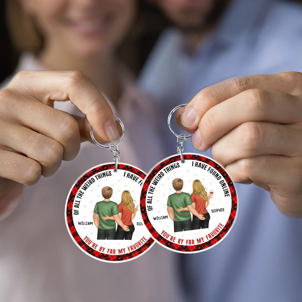 You Are My Favorite - Personalized Custom Acrylic Keychain - Image 5