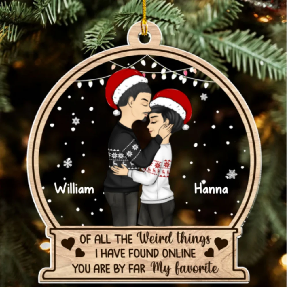 You Are My Favorite - Personalized Custom Acrylic Ornament - Image 5