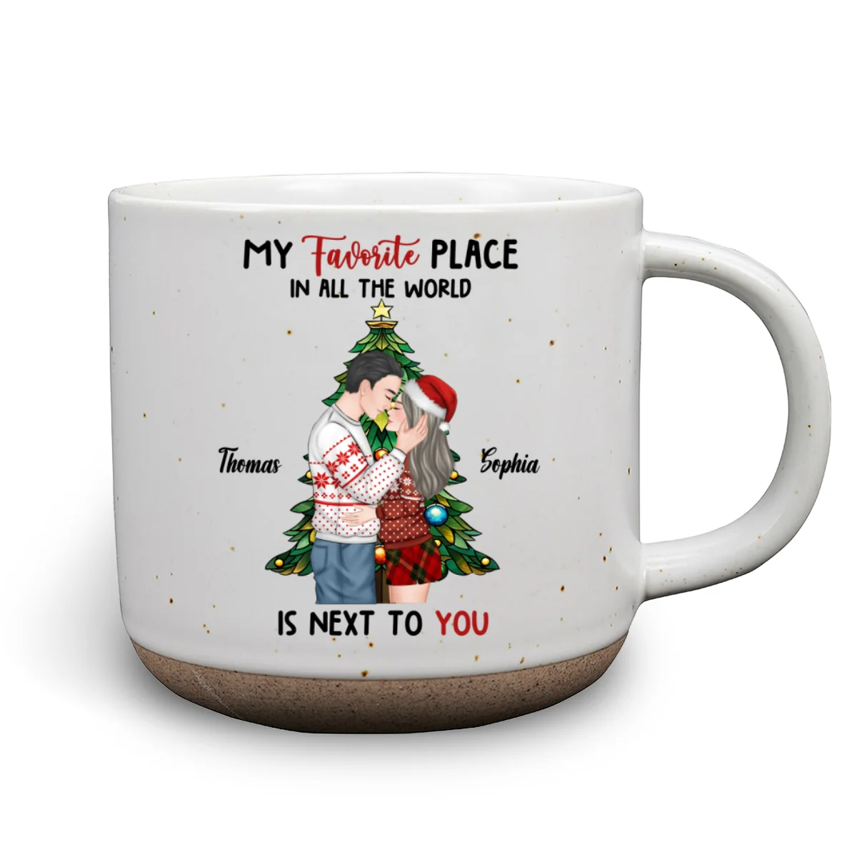 You Are My Favorite Place - Personalized Custom Pottery Mug - Image 7