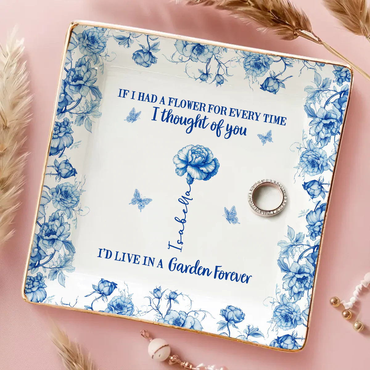 You Are My Forever Garden - Personalized Custom Jewelry Dish - Image 5