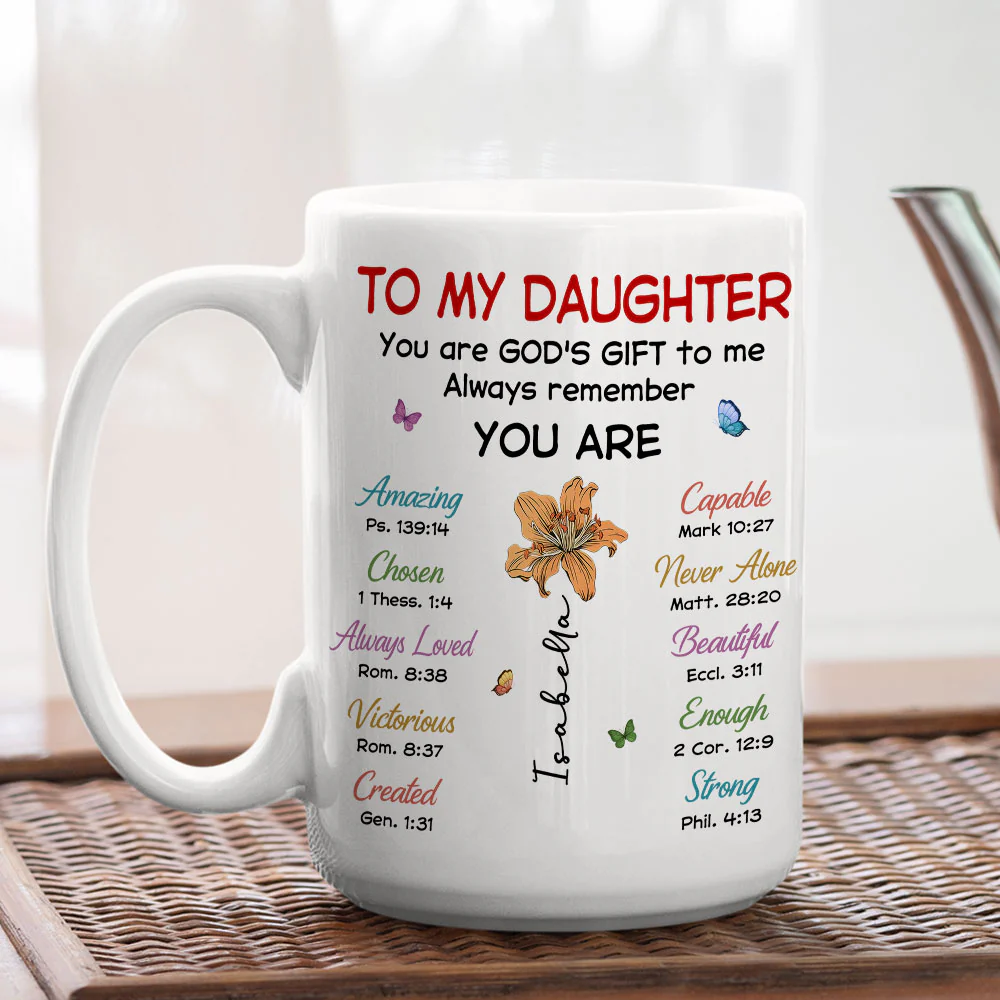 You Are My Gift - Personalized Custom Coffee Mug - Image 4