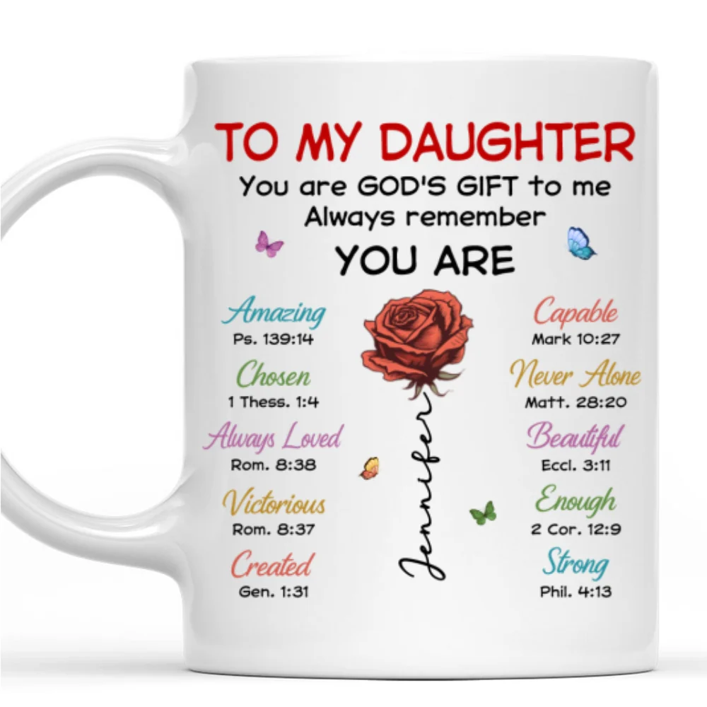 You Are My Gift - Personalized Custom Coffee Mug - Image 6