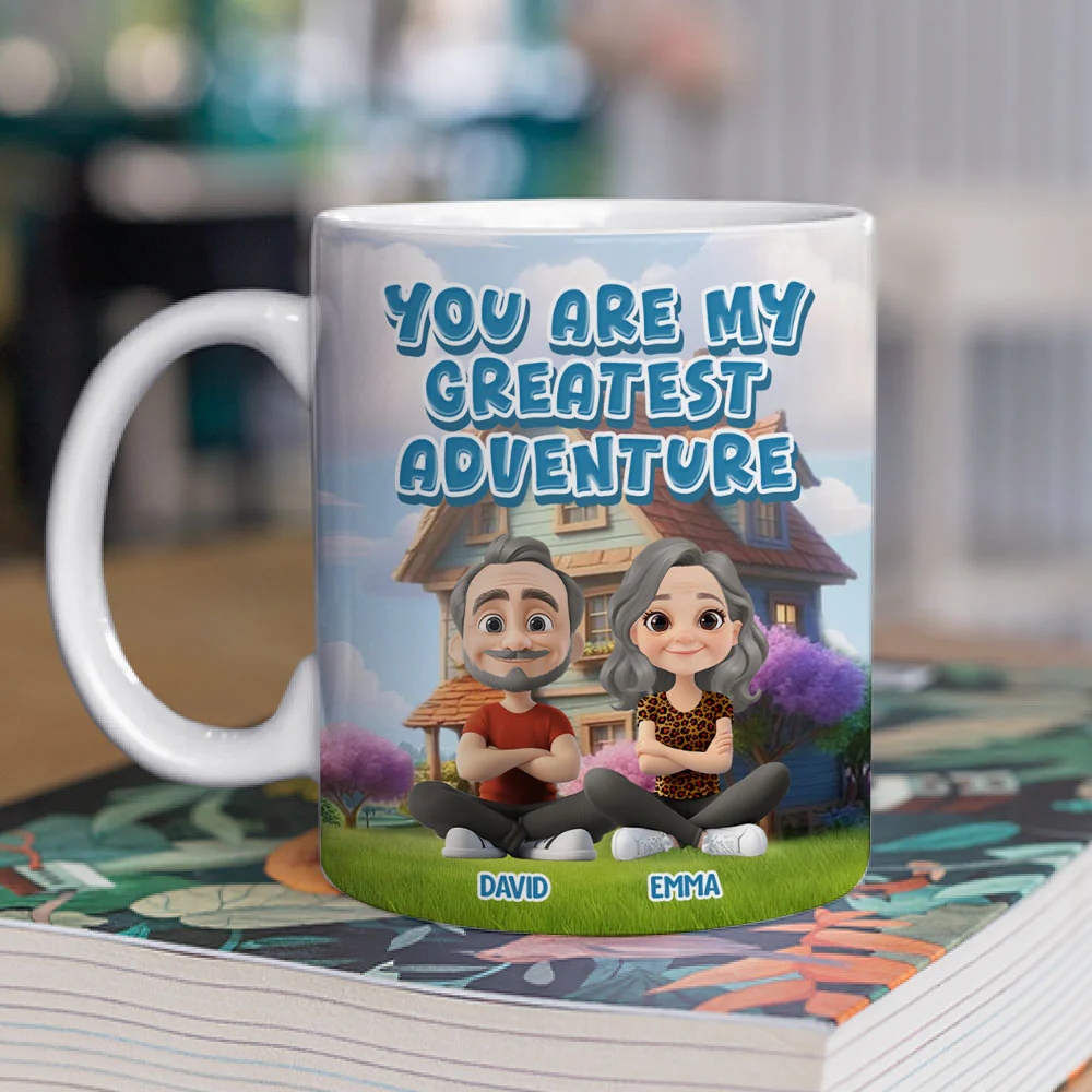 You Are My Greatest Adventure - Personalized Custom Coffee Mug - Image 2