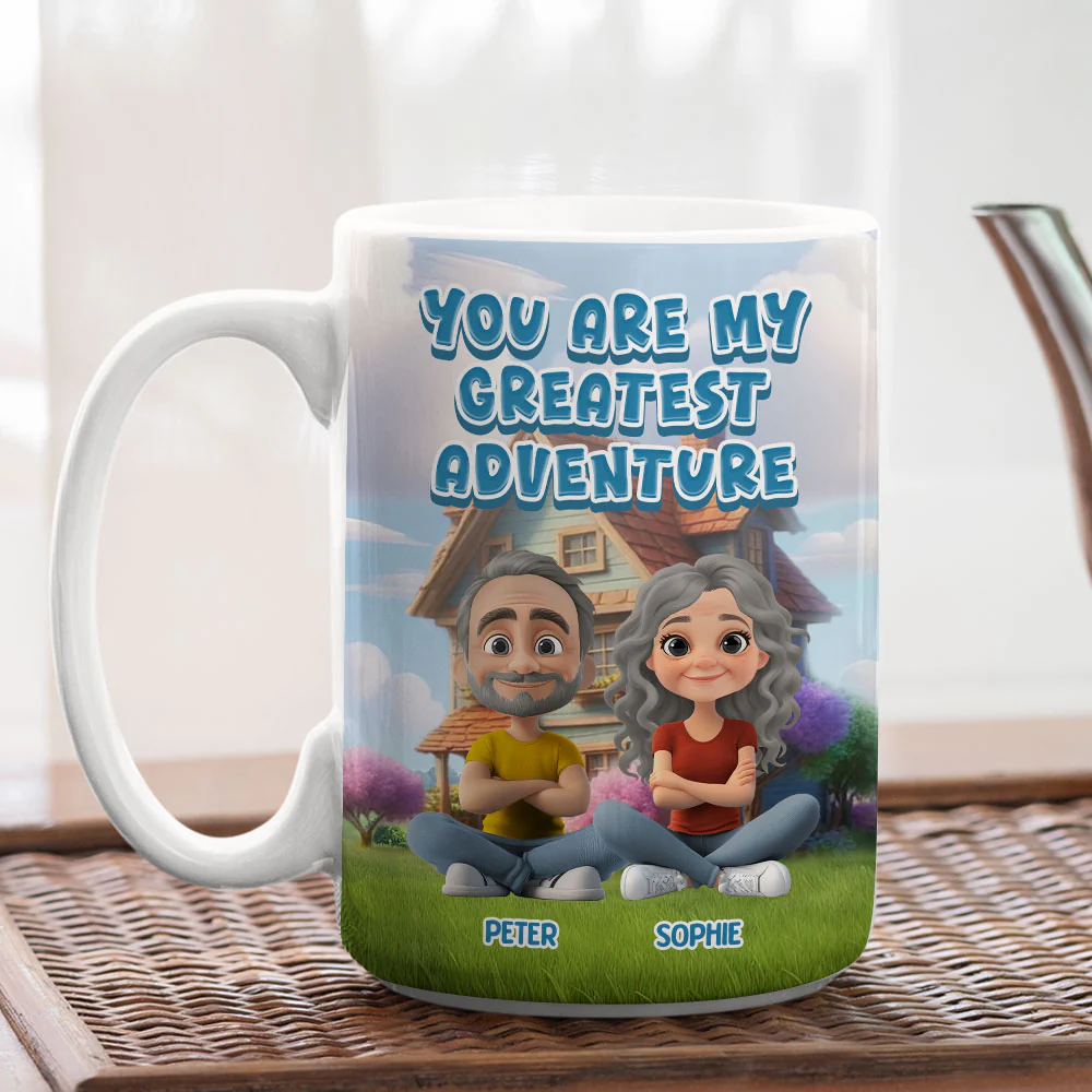 You Are My Greatest Adventure - Personalized Custom Coffee Mug - Image 6