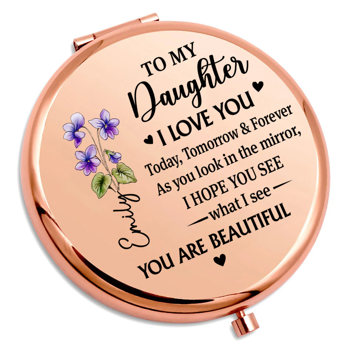 You Are My Greatest Blessing - Personalized Custom Compact Mirror - Image 3