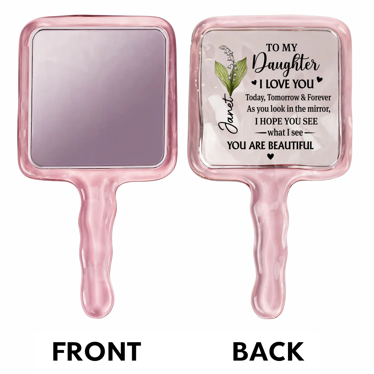 You Are My Greatest Blessing - Personalized Custom Handheld Mirror - Image 6