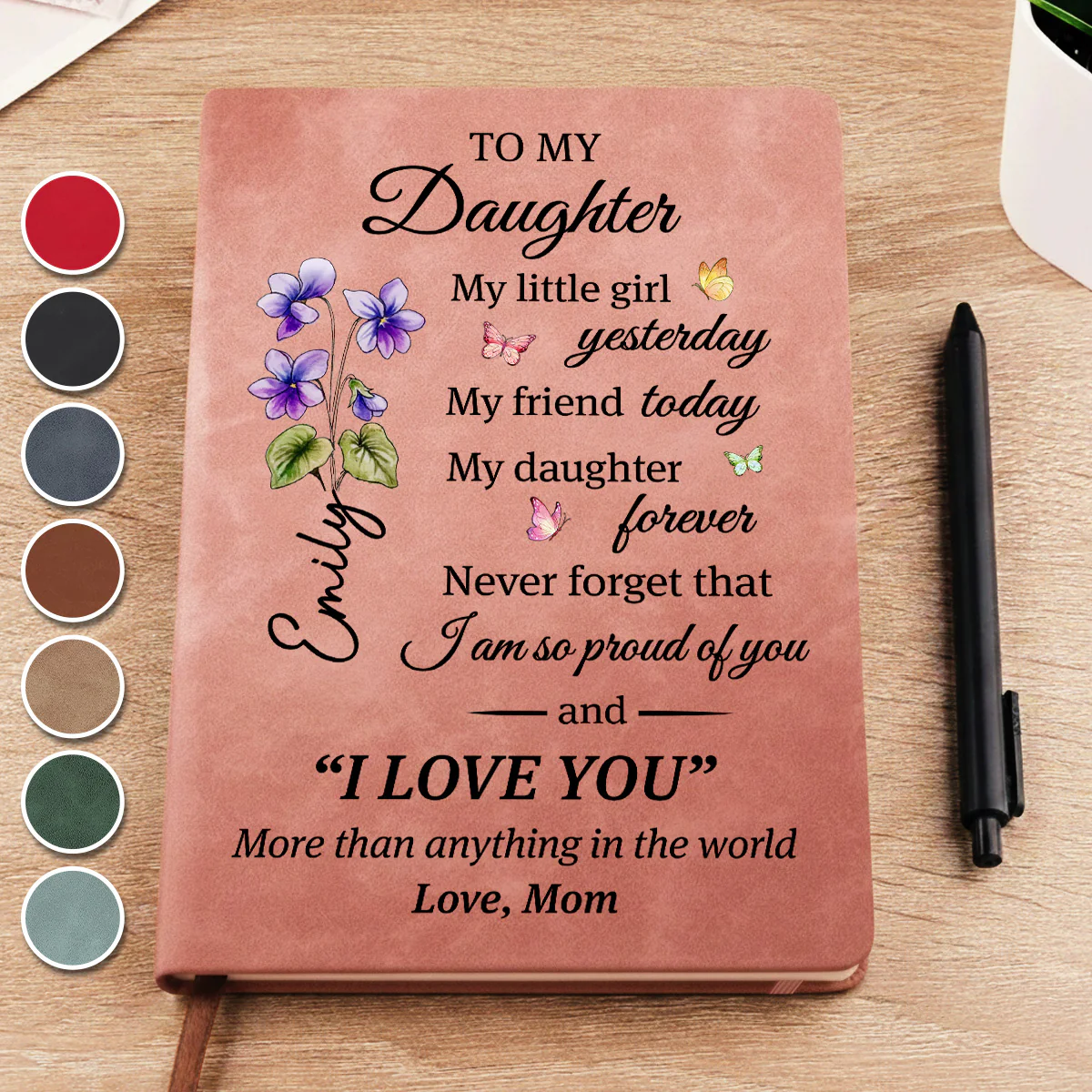 You Are My Greatest Blessing - Personalized Custom Leather Journal