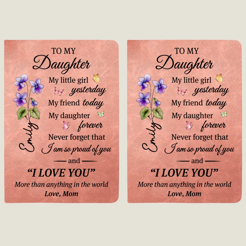 You Are My Greatest Blessing - Personalized Custom Leather Journal - Image 9