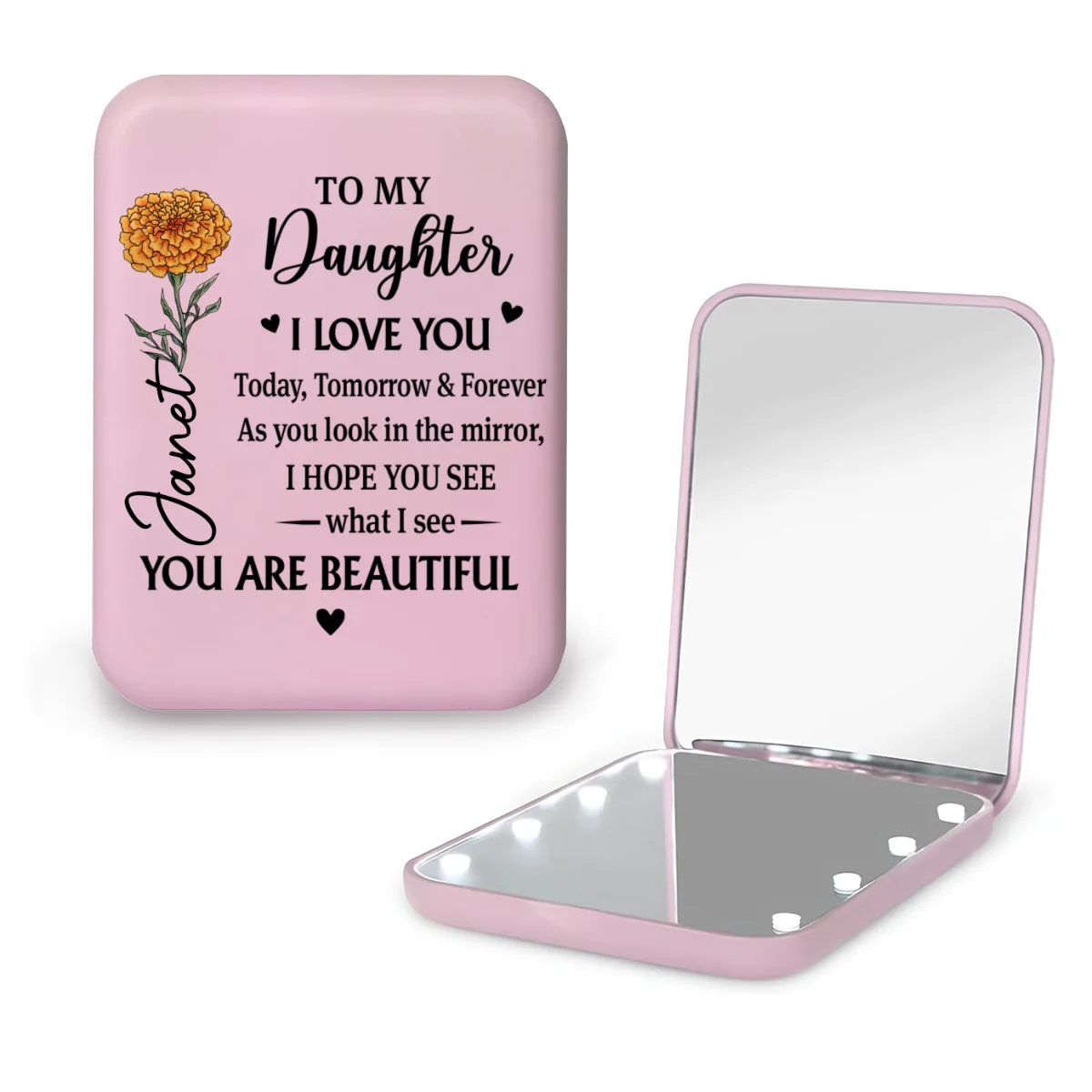 You Are My Greatest Blessing - Personalized Custom LED Pocket Mirror - Image 9
