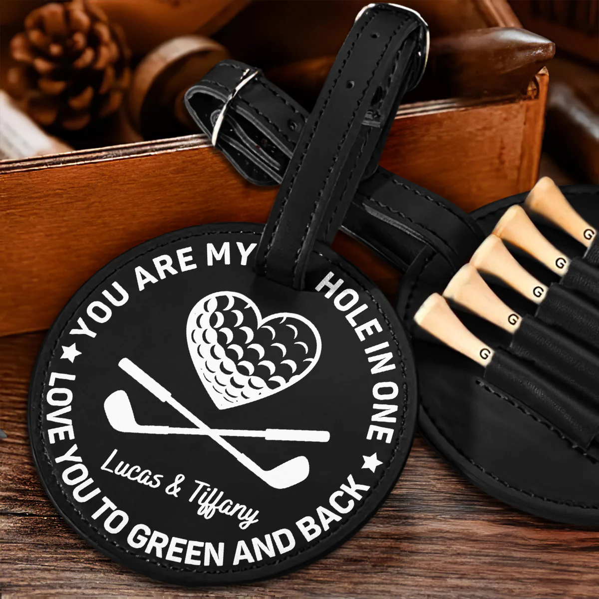 You Are My Hole In One - Personalized Custom Golf Tee Bag - Image 2