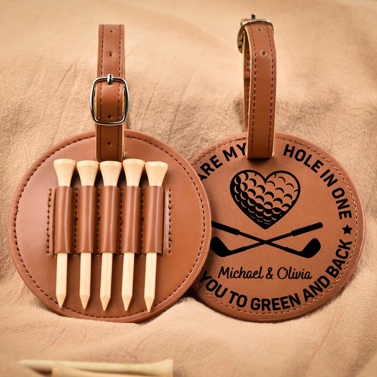 You Are My Hole In One - Personalized Custom Golf Tee Bag - Image 4