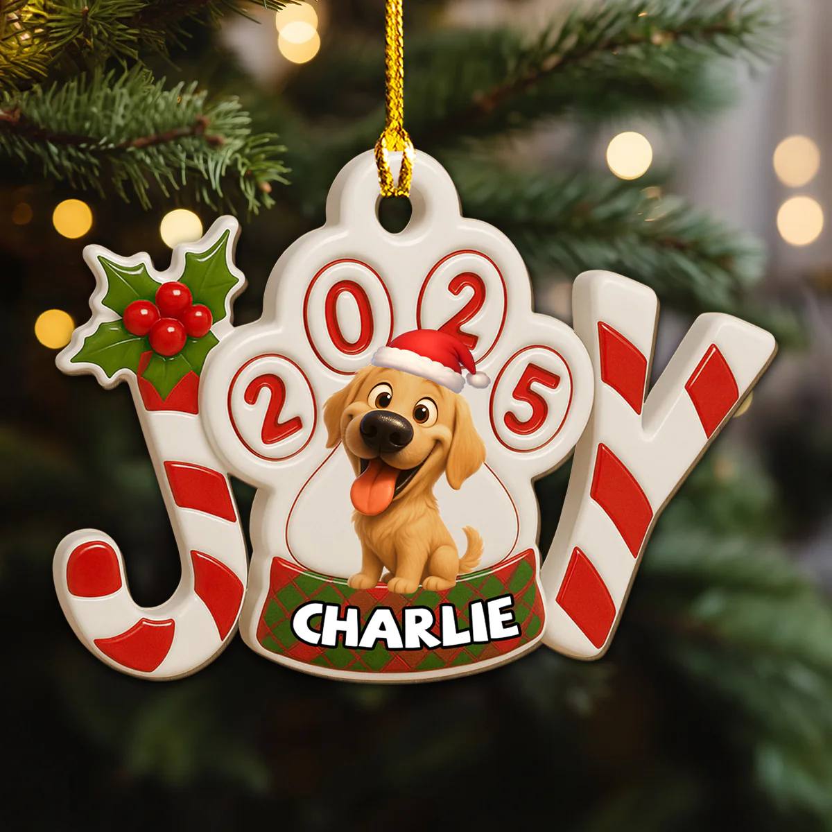 You Are My Joy - Personalized Custom 3D Effect Wood Ornament