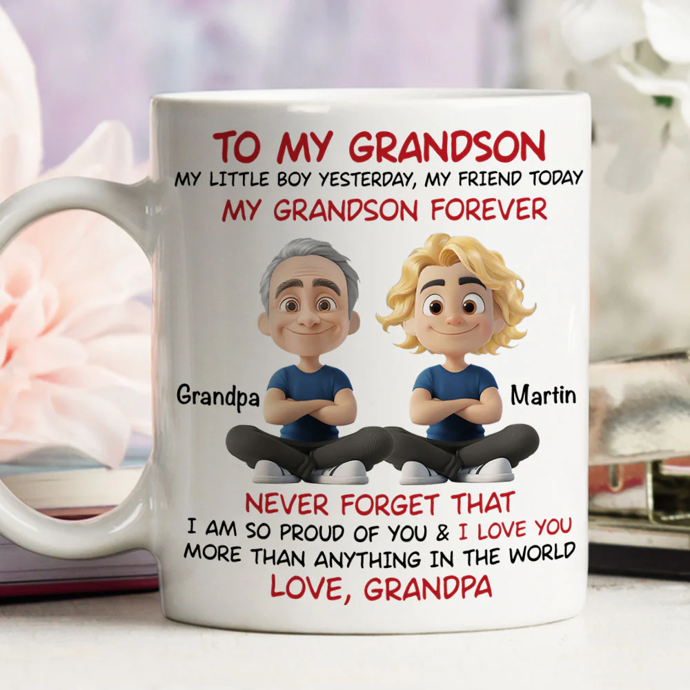 You Are My Little Boy Yesterday - Personalized Custom Coffee Mug - Image 4