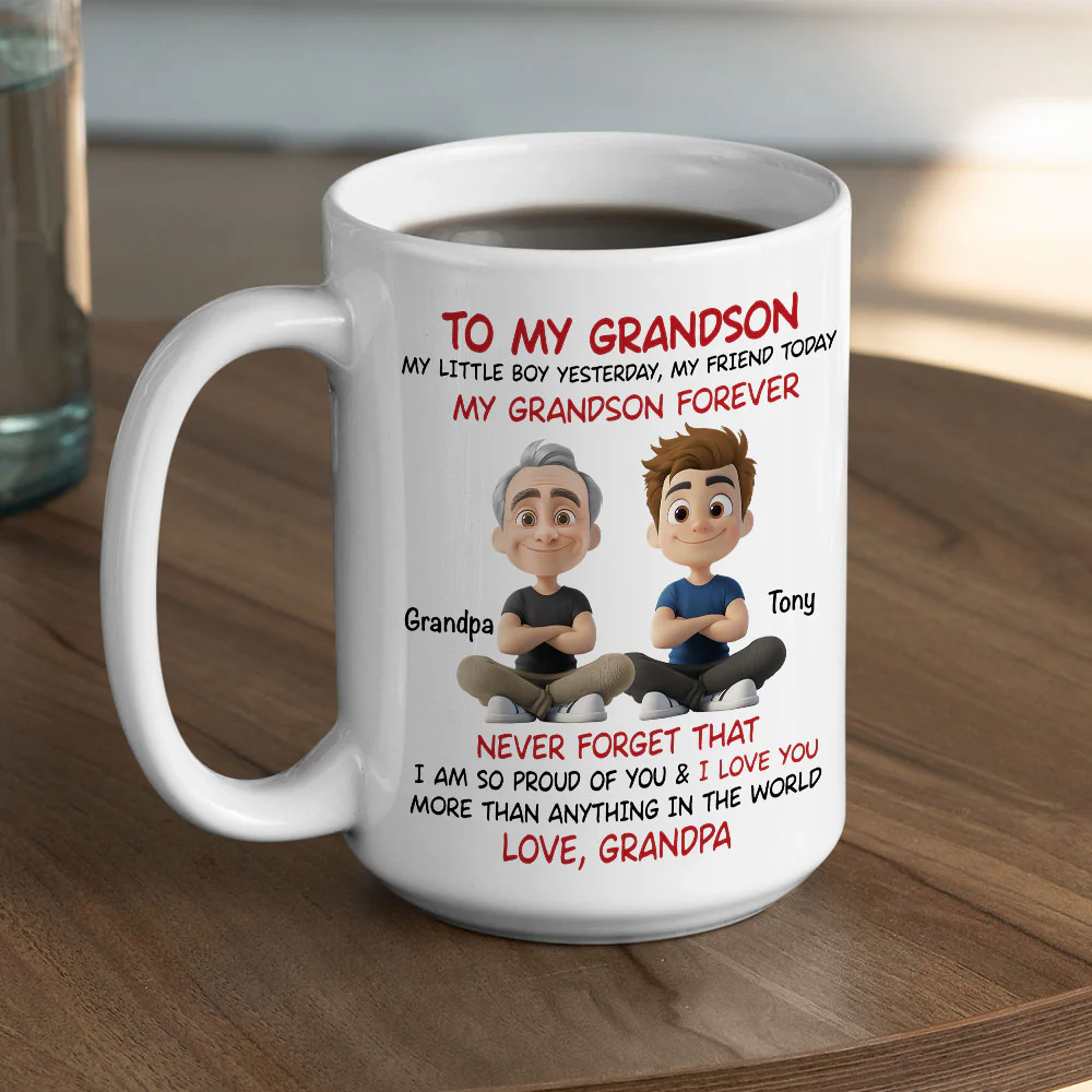 You Are My Little Boy Yesterday - Personalized Custom Coffee Mug - Image 5