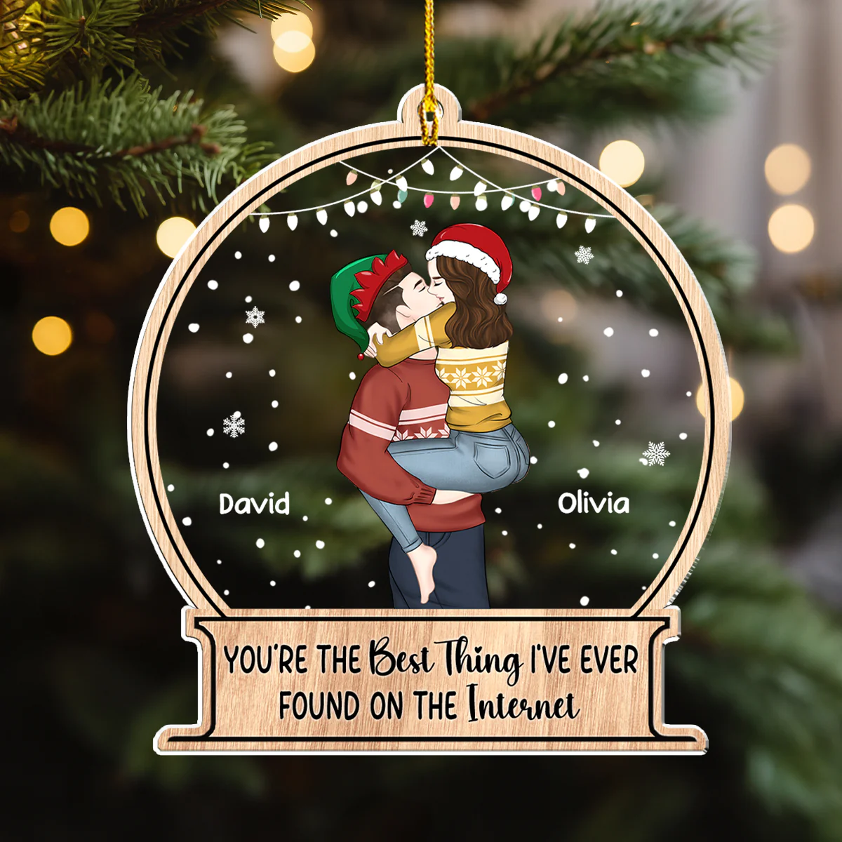 You Are My Lover - Personalized Custom Acrylic Ornament - Image 3