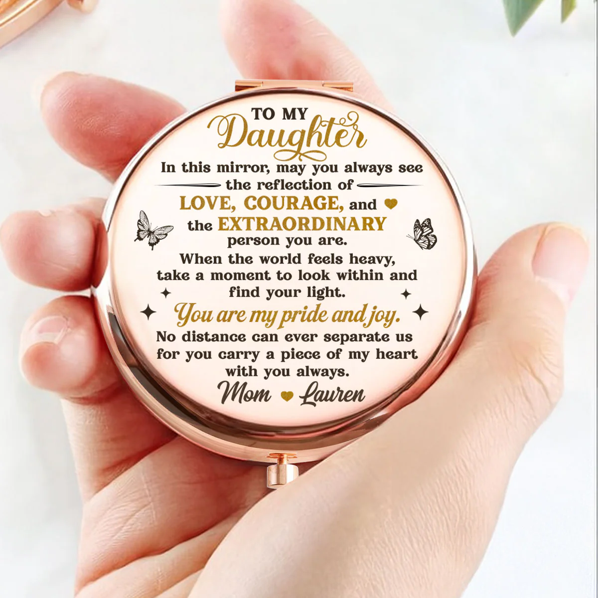 You Are My Pride And Joy - Personalized Custom Compact Mirror - Image 2