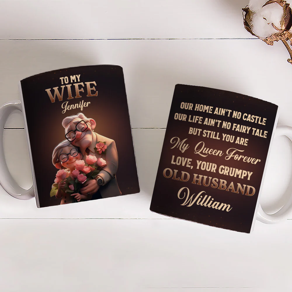 You Are My Queen Forever - Personalized Custom Coffee Mug - Image 3