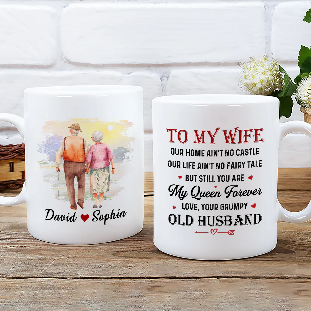 You Are My Queen - Personalized Custom Coffee Mug - Image 4