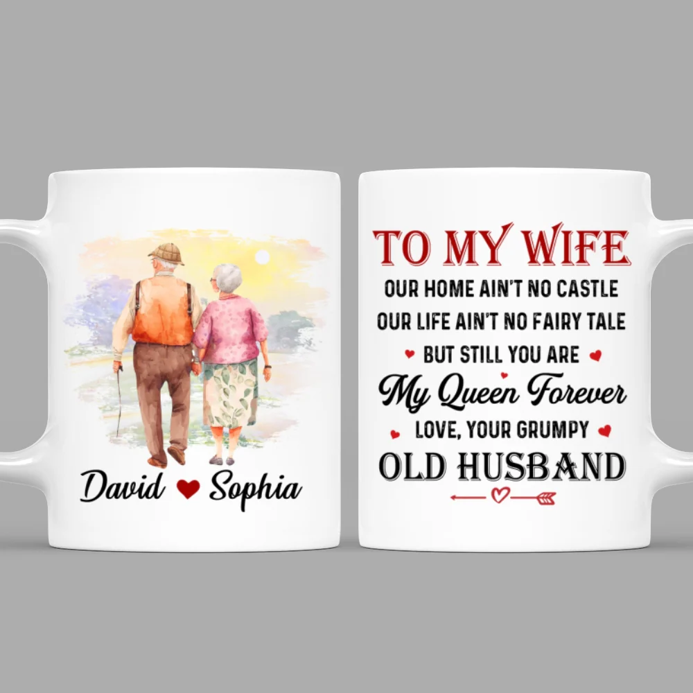 You Are My Queen - Personalized Custom Coffee Mug - Image 6