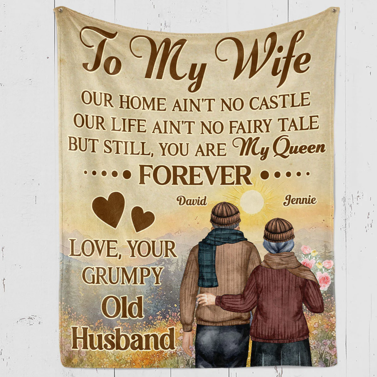 You Are My Queen - Personalized Custom Fleece Blanket - Image 4