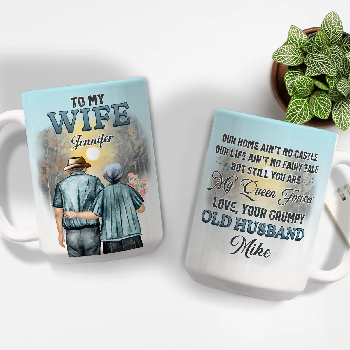 You Are My Queen Version 2 - Personalized Custom Coffee Mug - Image 4