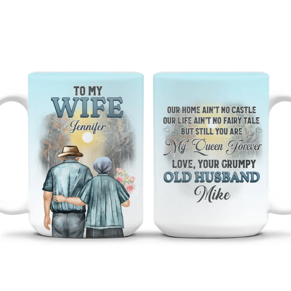 You Are My Queen Version 2 - Personalized Custom Coffee Mug - Image 8