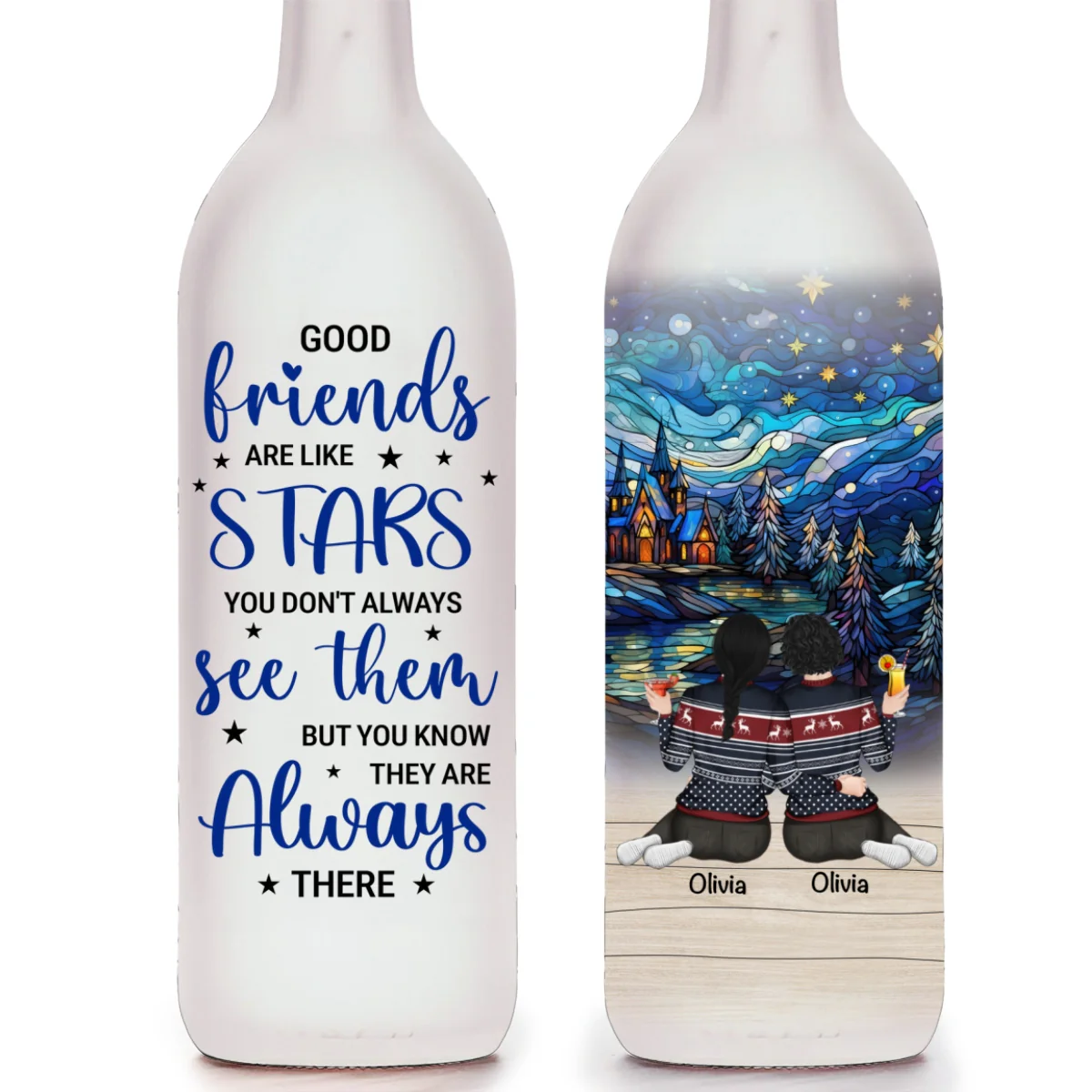 You Are My Shooting Star - Personalized Custom Bottle Lamp - Image 7