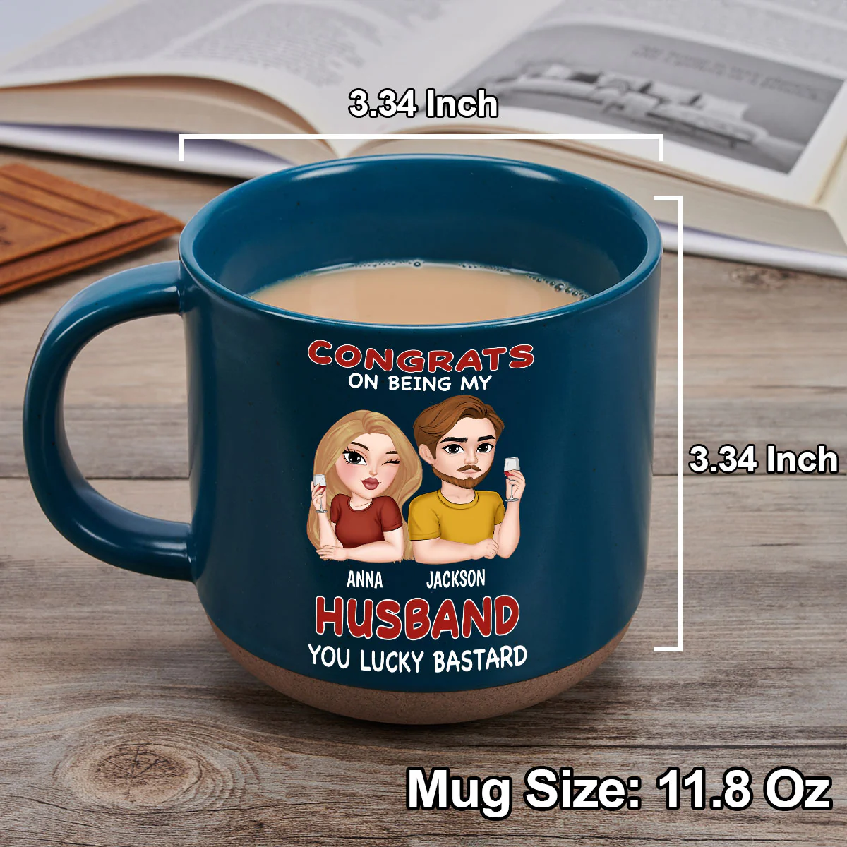 You Are My Soul - Personalized Custom Pottery Mug - Image 5
