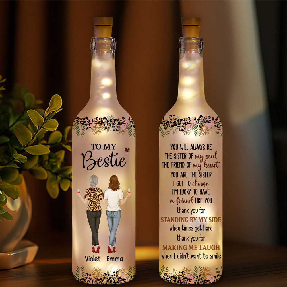 You Are My Soul Sister - Personalized Custom Bottle Lamp