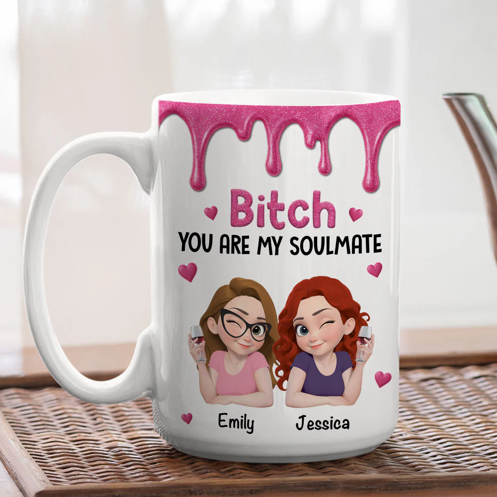 You Are My Soulmate - Personalized Custom Coffee Mug - Image 6