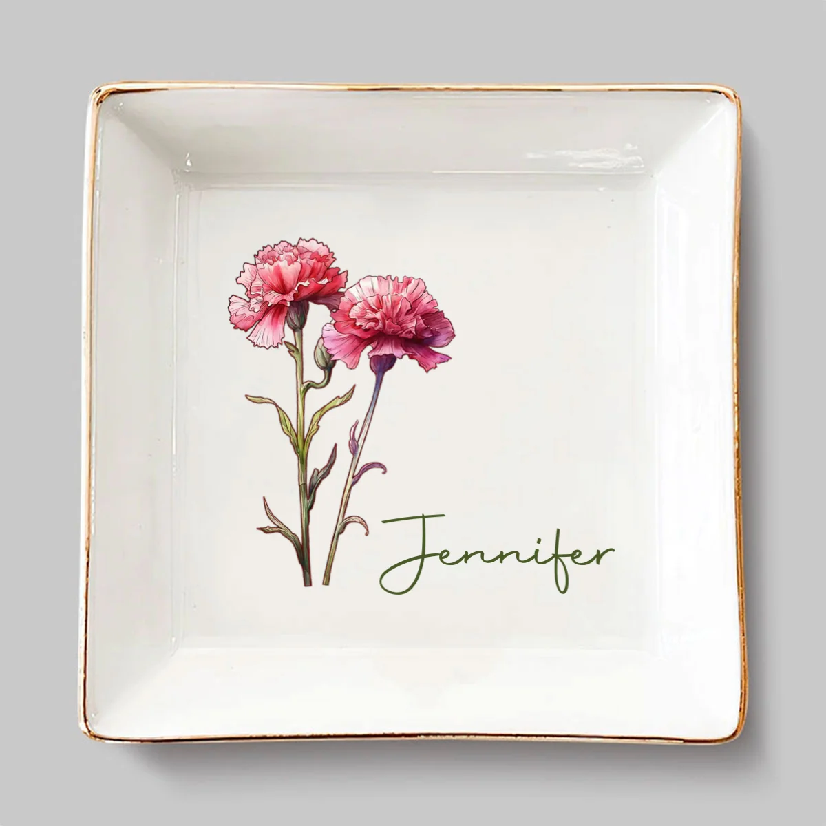 You Are My Sunshine On A Cloudy Day- Personalized Custom Jewelry Dish - Image 6