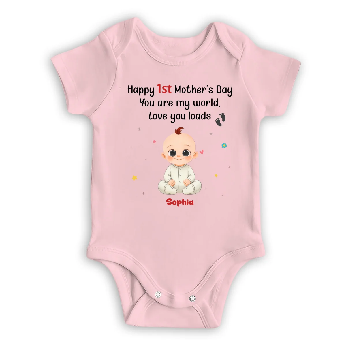 You Are My World - Personalized Custom Baby Onesie - Image 9