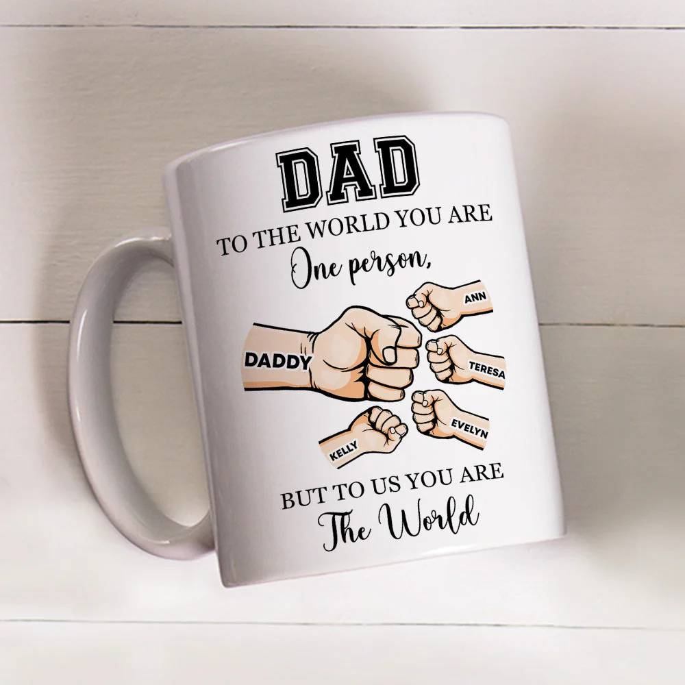 You Are My World - Personalized Custom Coffee Mug - Image 3
