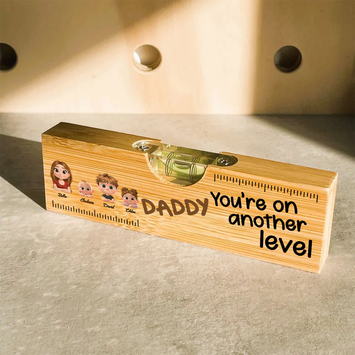 You Are On Another Level - Personalized Custom Wooden Spirit Level Bottle Opener - Image 4
