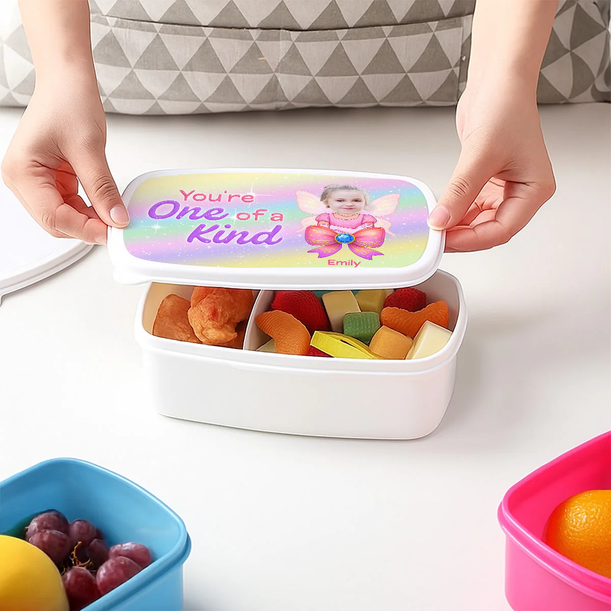 You Are One Of A Kind - Personalized Custom Lunch Box - Image 4
