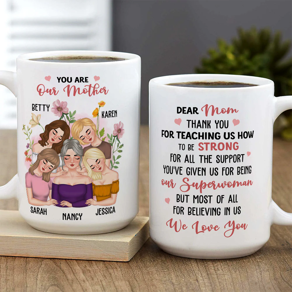 You Are Our Mom - Personalized Custom Coffee Mug - Image 2
