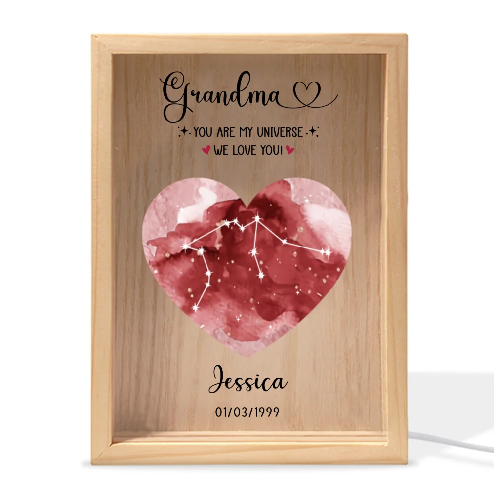 You Are Our Universe - Personalized Custom Frame Light Box - Image 8