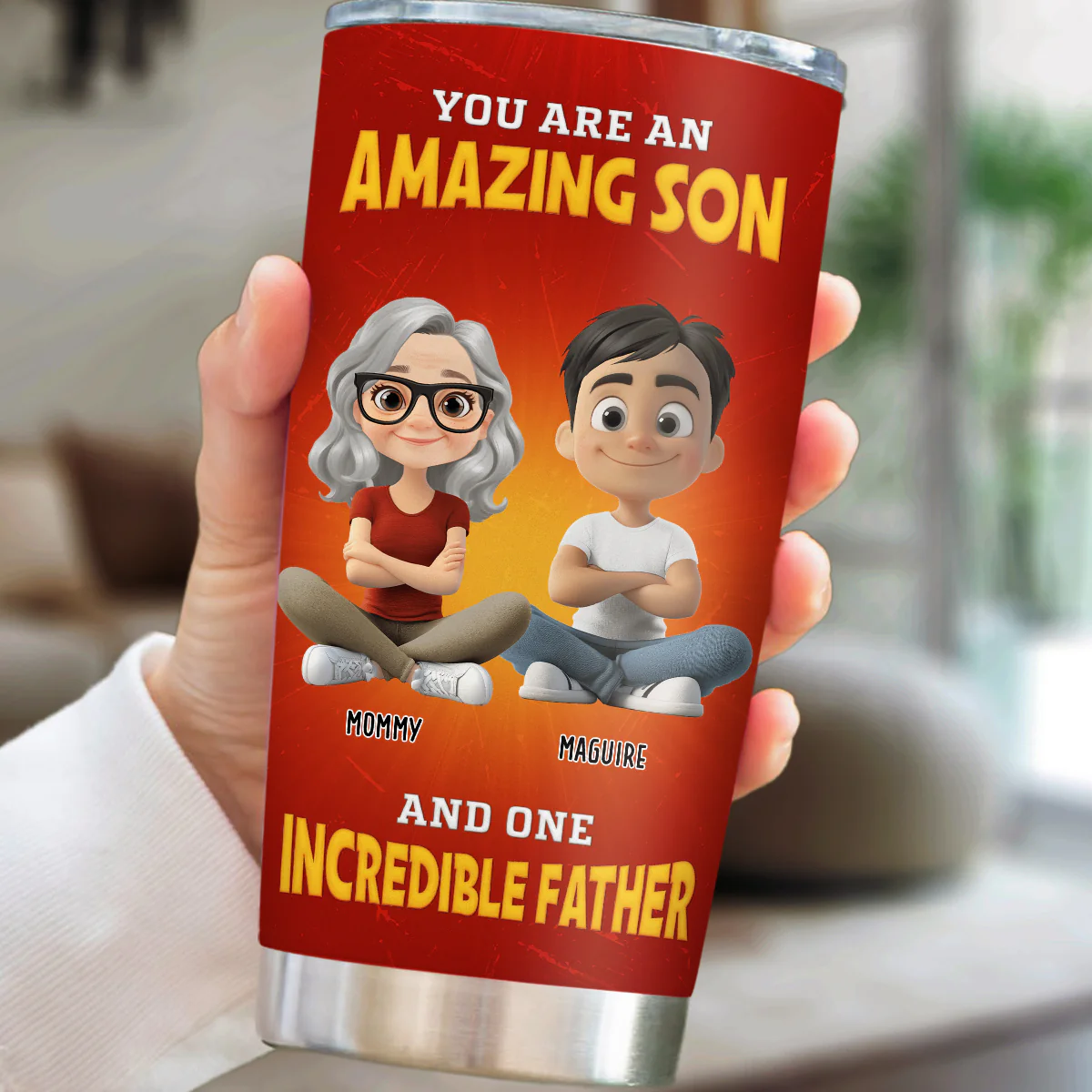 You Are Perfect Dad - Personalized Custom Tumbler - Image 2