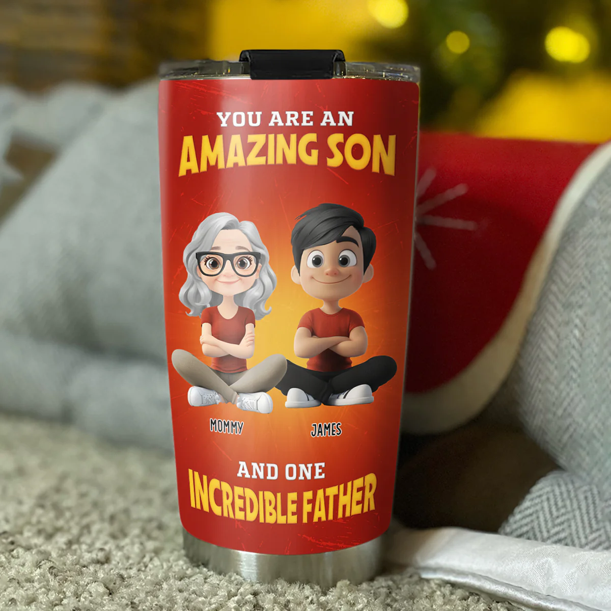 You Are Perfect Dad - Personalized Custom Tumbler - Image 4