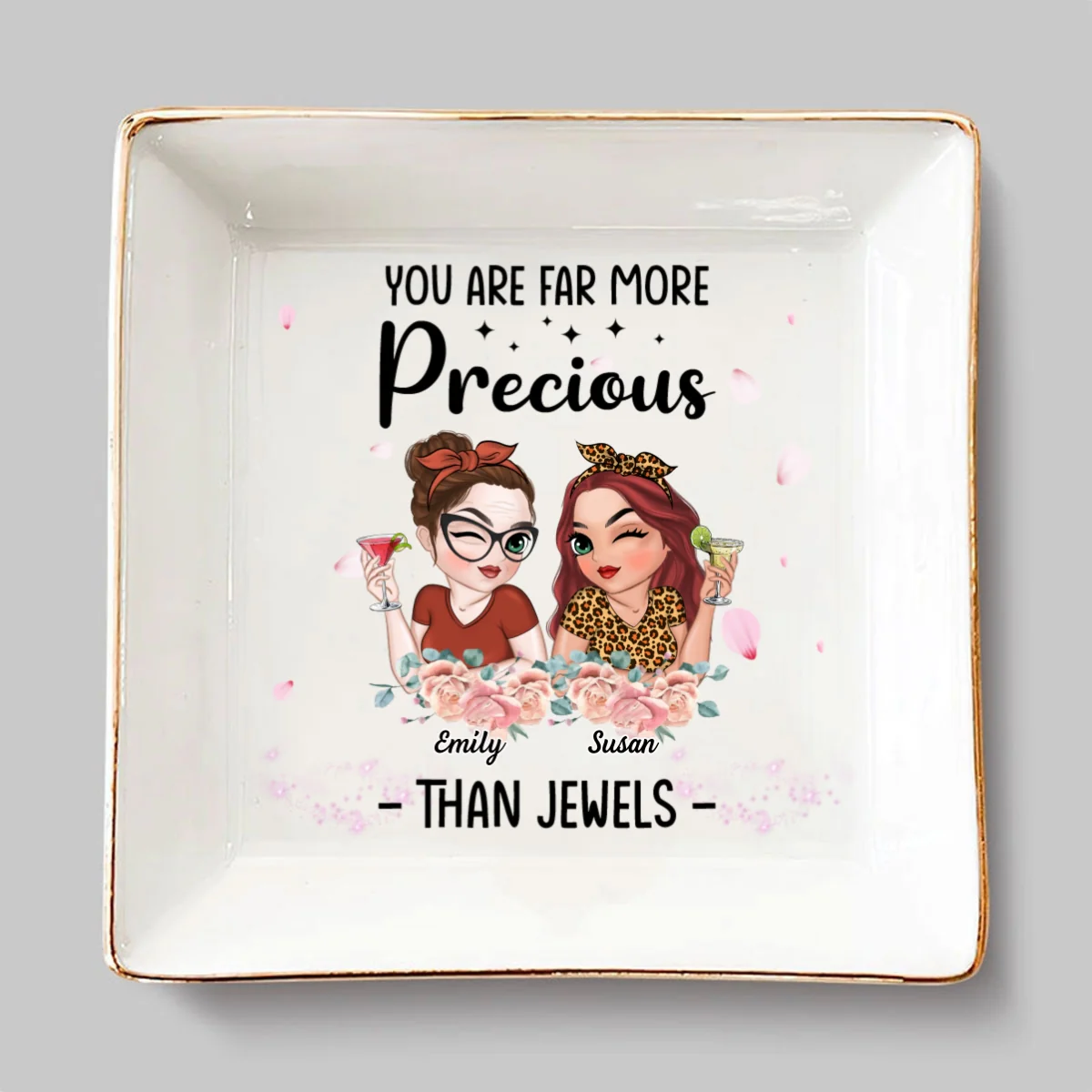 You Are Precious More Than Jewels - Personalized Custom Jewelry Dish - Image 6
